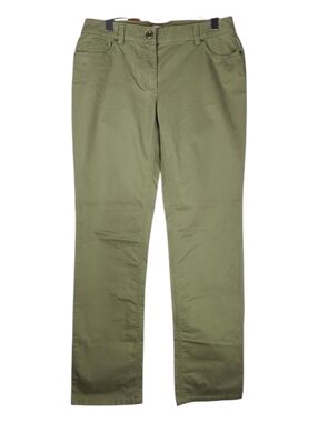 Chico’s Sage Green Flat Front Chino Pants Womens Size 0.5 / US 6 Straight Leg